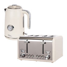 2 Piece Newbury 1.7L Electric Kettle & 4 Slice Toaster Set